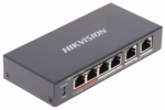 HikVision DS-3E1106HP-EI PoE switch за компактни CCTV инсталации в офис, магазин или склад