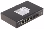 HikVision DS-3T0506HP-E/HS 6 портов суич за CCTV инсталации с PoE watchdog и port isolation