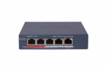 HikVision DS-3E1105P-EI/MV2 4 PoE switch за захранване на камери през един LAN кабел