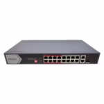 Hikvision DS-3E0318P-E/M(C) PoE суич с 16 PoE порта и 2 uplink порта за IP видеонаблюдение