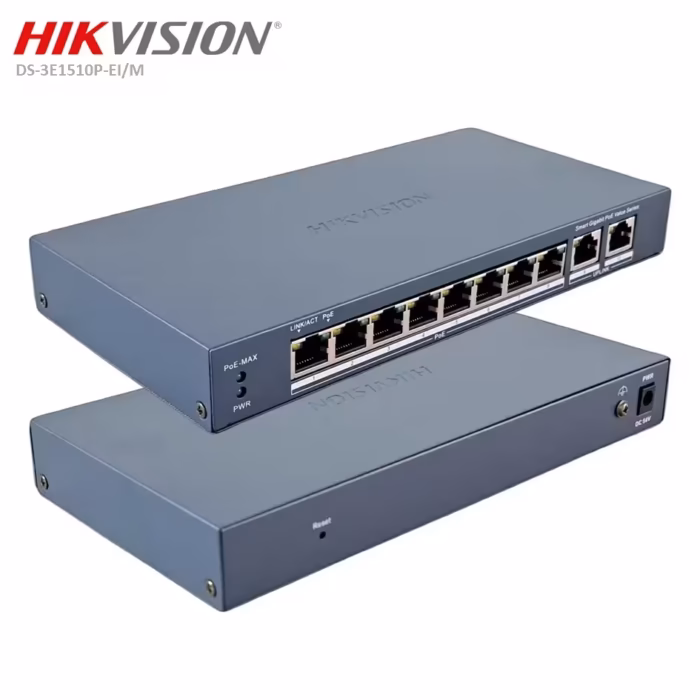 HikVision DS-3E1510P-EI/M 8xGigabit PoE мрежово решение за камери с висока резолюция и стабилен запис