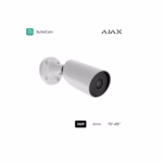 AJAX 79029.217.WH1 5MP 4mm бяла PoE камера за двор, фасада, паркинг и професионално видеонаблюдение