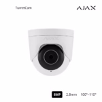 AJAX 64927.197.WH1 8MP IP Turret Camera с инфрачервено нощно наблюдение за денонощна охрана