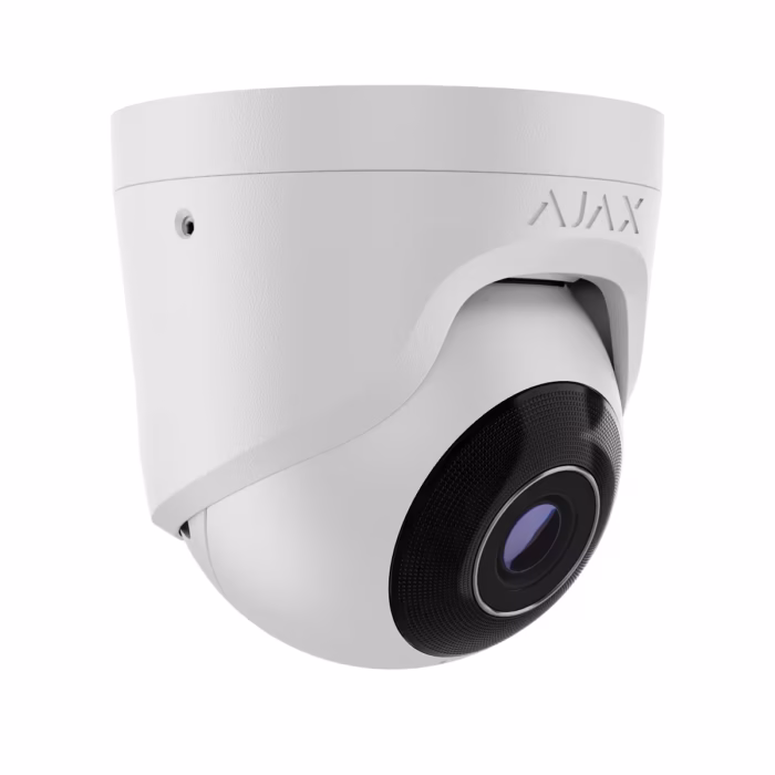AJAX 64927.197.WH1 8MP IP Turret Camera с PoE за входове, фасади, магазини, офиси и паркинги