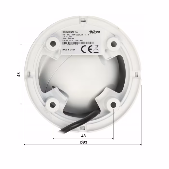 DAHUA HAC-HDW1200TLMP-IL-A-0280B-S6 2MP камера с вграден микрофон за видеонаблюдение със звук