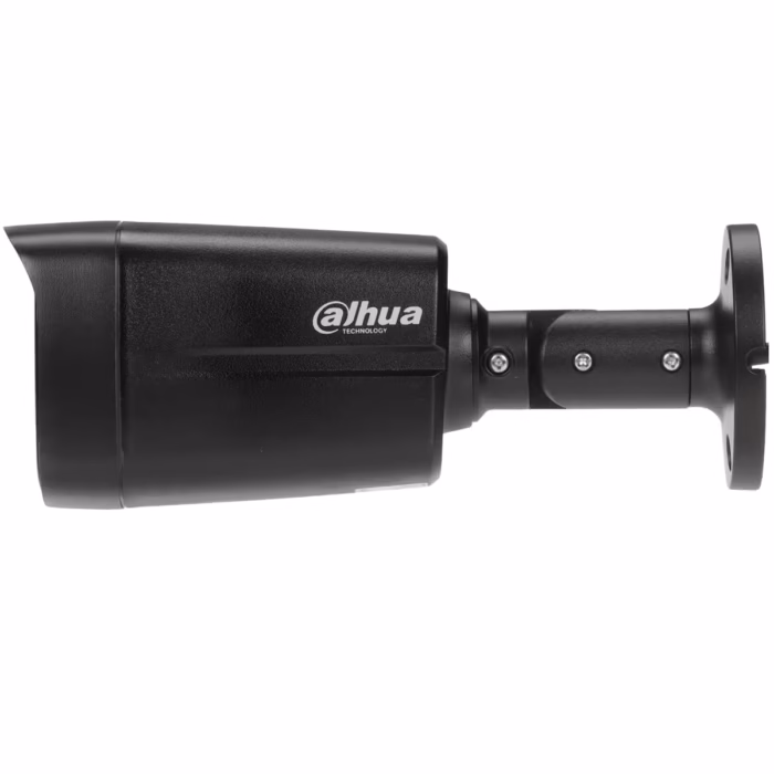 DAHUA HAC-HFW1500TLM-IL-A-0280B-S3-DIP-Black външна bullet камера с черен корпус и двойно осветяване