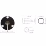 DAHUA IPC-HFW1239TL1-A-IL 2MP мрежова камера с вграден микрофон за видео със звук