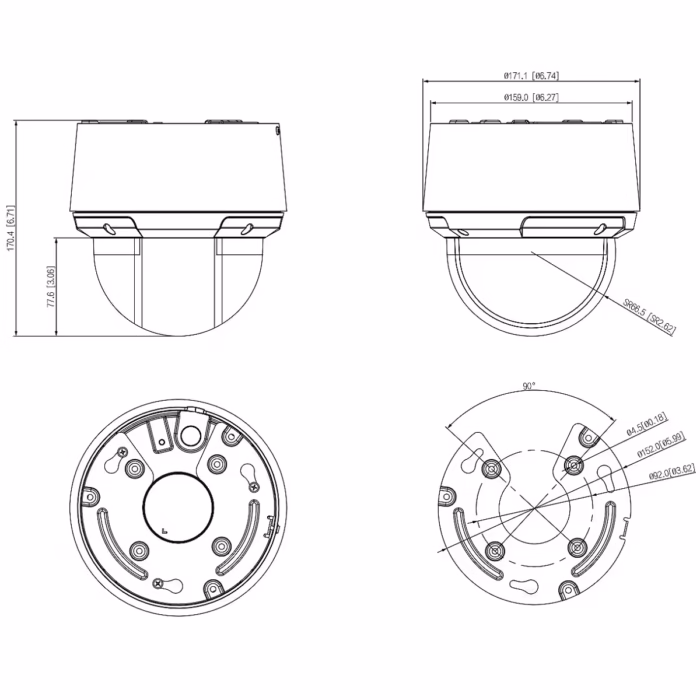 DAHUA SD4A216DB-HNY 2MP PTZ камера с инфрачервено нощно наблюдение за паркинги, дворове и периметри