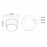 DAHUA IPC-HDW5859H-ASE-PV-0280B-PRO 8MP камера с двоен микрофон, високоговорител и активно възпиране