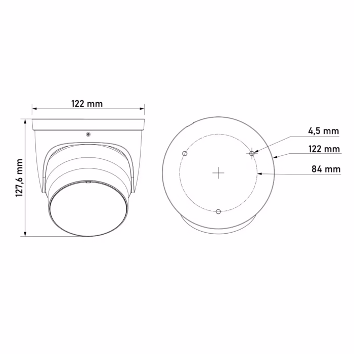 DAHUA IPC-HDW5859H-ASE-PV-0280B-PRO 8MP камера с двоен микрофон, високоговорител и активно възпиране