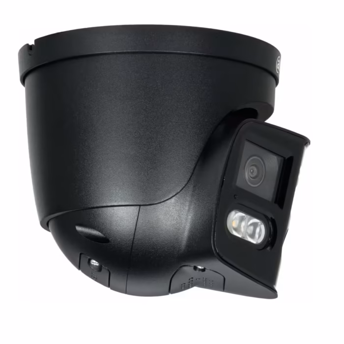DAHUA IPC-PDW3849-A180-E2-AS-PV-0280B-Black 8MP мрежова камера с двоен микрофон и двупосочен разговор