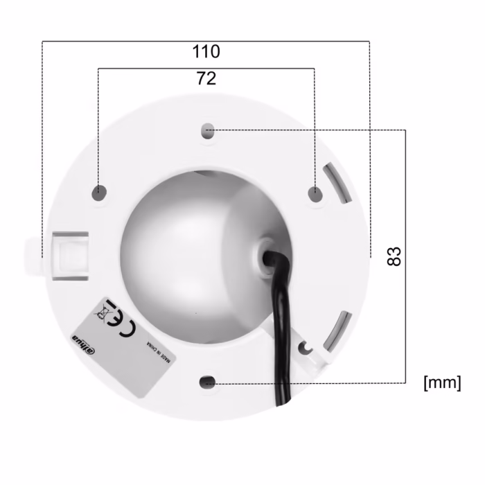 DAHUA HAC-HDW1249X-A-PRO-0280B-DIP 2MP камера с 2.8 мм широк обзор и DIP превключване между HDCVI, HDTVI, AHD и аналогов сигнал