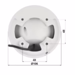 DAHUA HAC-HDW1500T-IL-A-0280B-S3-DIP 5MP камера с широкоъгълен 2.8 мм обектив за входове, магазини и дворове