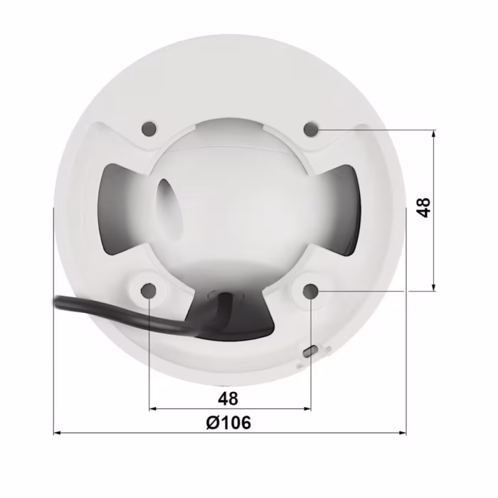 DAHUA HAC-HDW1500T-IL-A-0280B-S3-DIP 5MP камера с широкоъгълен 2.8 мм обектив за входове, магазини и дворове
