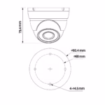 DAHUA HAC-HDW1800M-0280B 8MP HDCVI камера за надеждно денонощно наблюдение на входове, дворове и търговски обекти