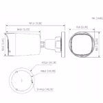 DAHUA HAC-HFW1500RL-IL-A-0280B-S3-DIP HDCVI камера с 2.8 мм широк обзор и DIP превключване между HDCVI, HDTVI, AHD и аналогов сигнал