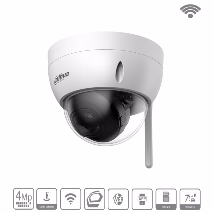 DAHUA IPC-HDBW1430DEP-SW-0280B мрежова камера с 2.8 мм обектив за входове, магазини, офиси и жилищни обекти