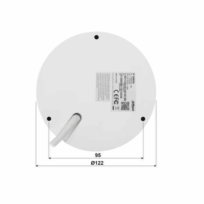 DAHUA IPC-HDBW5541R-ASE-0280B 5MP вандалоустойчива камера с IP67 и IK10 за външен монтаж