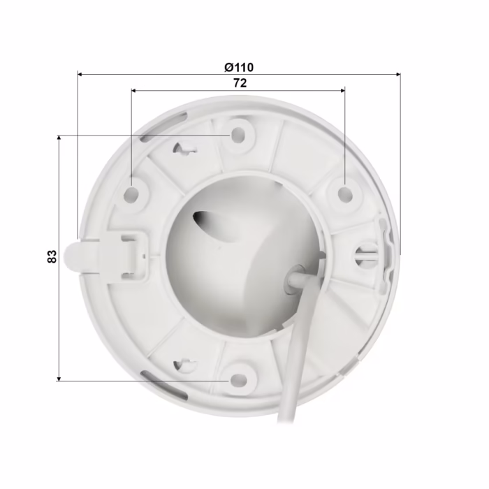 DAHUA IPC-HDW2449T-S-IL-0280B външна 4MP eyeball камера със Smart Dual Light, WDR 120 dB и защита IP67