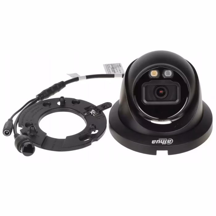 DAHUA IPC-HDW2449TM-S-IL-0280B-BLACK 4MP мрежова камера с вграден микрофон, PoE и карта памет до 256 GB