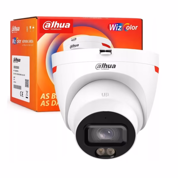 DAHUA IPC-HDW2849T-S-LED-0280B-PRO външна камера тип eyeball с 2.8 мм широк обзор, WDR и защита IP67