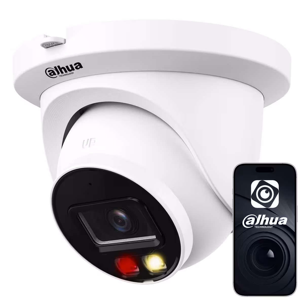 DAHUA IPC-HDW2849TM-S-IL-0280B 8MP WizSense камера със Smart Dual Light и 2.8 мм обектив DAHUA IPC-HDW2849TM-S-IL-0280B 8MP мрежова камера с вграден микрофон, PoE и локален запис