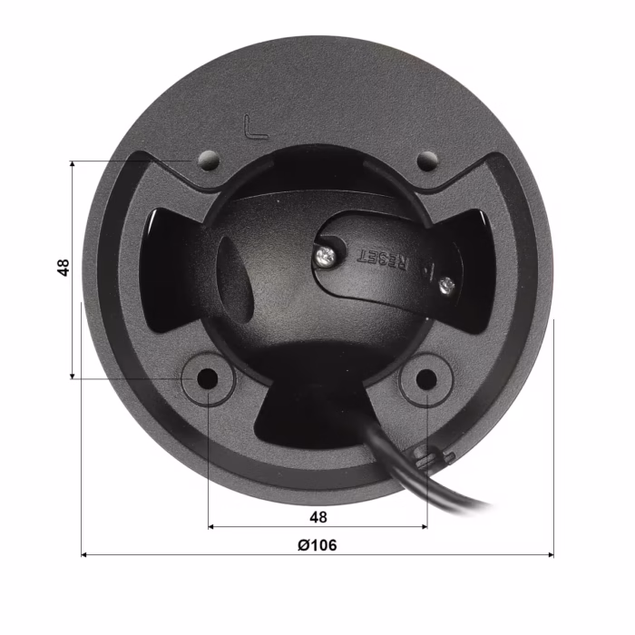 DAHUA IPC-HDW3541EM-S-0280B-S2-BLACK 5MP мрежова камера с вграден микрофон, PoE и карта памет до 256 GB