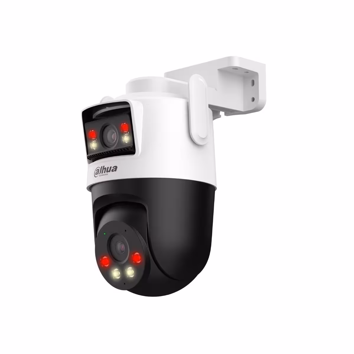 DAHUA P3D-3F-PV-0280B-0600B 3MP+3MP с два обектива, Wi-Fi 6 и автоматично проследяване DAHUA P3D-3F-PV-0280B-0600B външна Wi-Fi 6 камера с двупосочно аудио и светлинно и звуково възпиране
