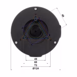 DAHUA PFA130-E-BLACK основа за камера с чист външен вид и защитено окабеляване при CCTV монтаж