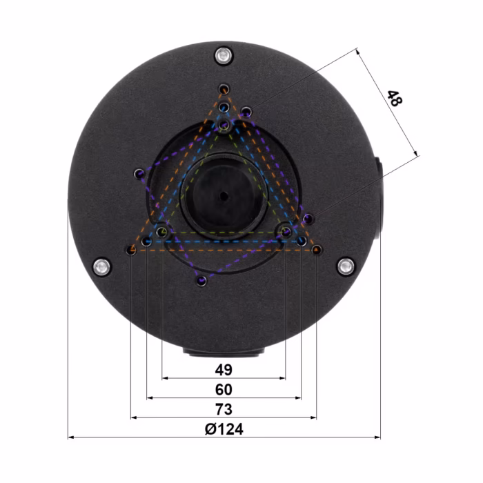 DAHUA PFA130-E-BLACK основа за камера с чист външен вид и защитено окабеляване при CCTV монтаж