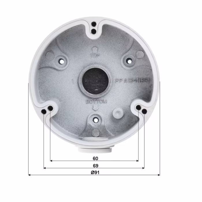 DAHUA PFA134 Junction Box монтажен аксесоар за чисто и стабилно закрепване на съвместими Dahua камери