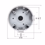 DAHUA PFA139 Waterproof Junction Box кутия за подредено CCTV окабеляване и чист външен монтаж на камера