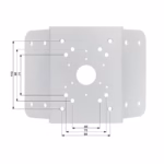 DAHUA PFA151 Corner Mount Bracket здрава ъглова стойка за професионален монтаж на камери Dahua
