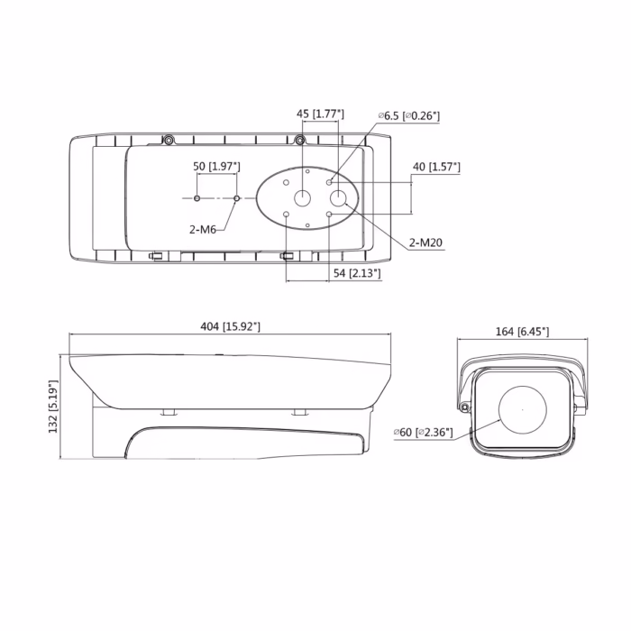 DAHUA PFH610V-H-POE-V2 PoE вандалоустойчив кожух IP66 и IK10 за външно видеонаблюдение