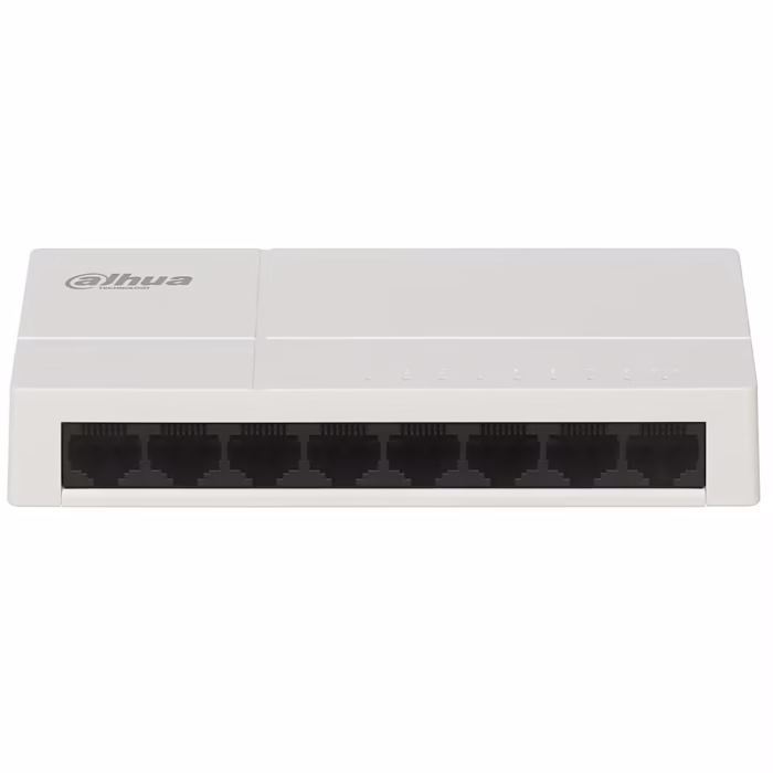 DAHUA PFS3008-8GT-L компактен мрежов суич с 8 Gigabit Ethernet порта и лесно Plug and Play свързване