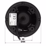 DAHUA IPC-HDW1639T-A-IL-0280B-S6-BLACK 6MP камера с вграден микрофон, PoE и ефективна H.265 компресия