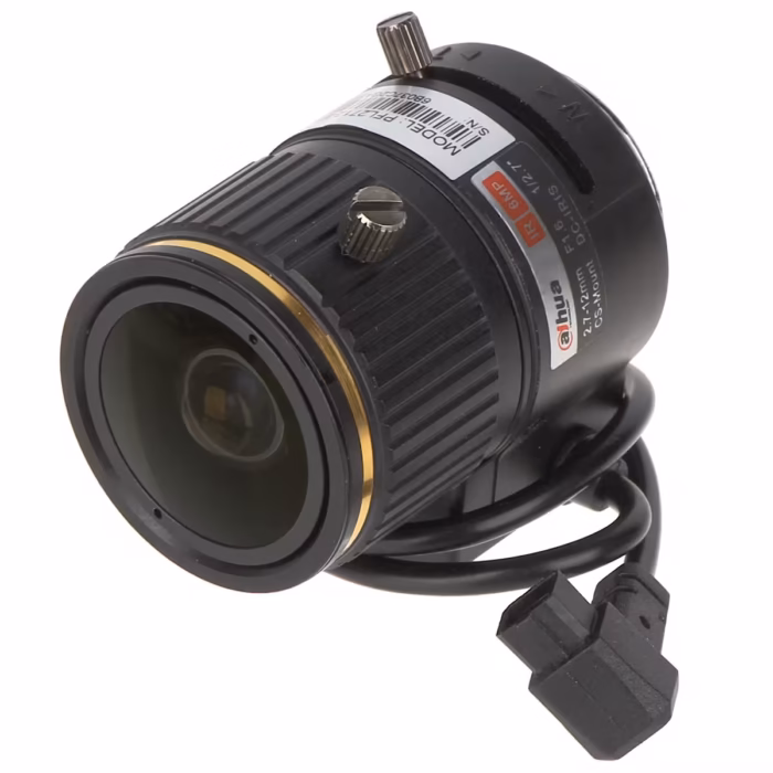 DAHUA PFL2712-E6D Обектив 6MP с диапазон 2.7-12 мм за избор между широк обзор и по-фокусиран кадър