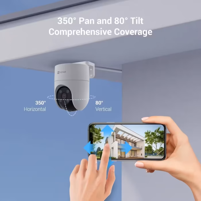 EZVIZ CS-H8c 4mm R100-1K2WKFL външна smart камера с панорамен обзор и автоматично проследяване