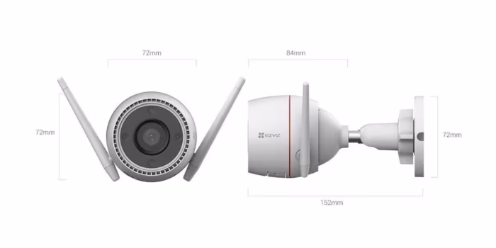 EZVIZ CS-H3c 5MP 2.8mm камера за наблюдение на вход, двор и паркомясто с безжично свързване