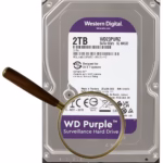 Снимка на твърд диск Western Digital Purple 2TB WD23PURZ 3.5", SATA 6 Gb/s за 24/7 видеонаблюдение
