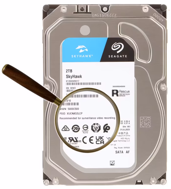 Seagate SkyHawk 2TB ST2000VX017 диск за видеорекордери с надеждна работа при постоянен запис