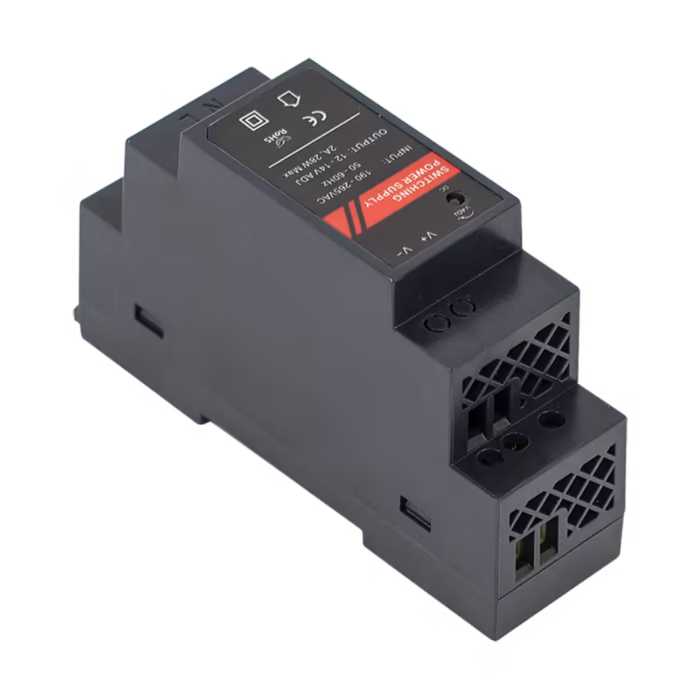 Захранване 12V 2A за DIN шина за камери, контролери и автоматизация
